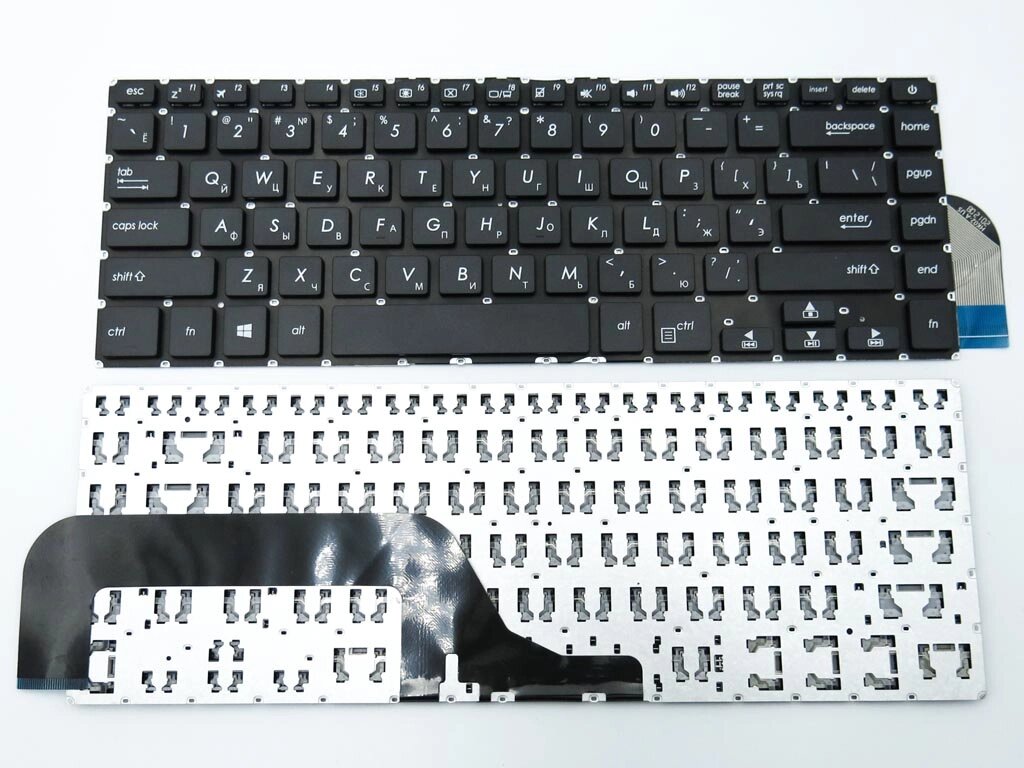Клавіатура для Asus X505 X505b X505Ba X505BP X505Z X505ZA K505 K505BP A505 X506 R504z (RU Black) від компанії Інтернет-магазин aventure - фото 1