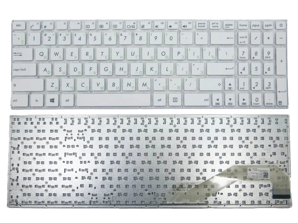 Клавіатура для ASUS X540, X540L, X540LA, X540LJ, X540S, X540SA, X540SC (RU White без рамки). Оригінал. від компанії Інтернет-магазин aventure - фото 1