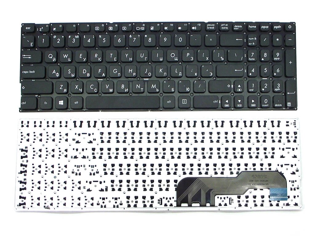 Клавіатура для Asus X541/ X541LA/ X541S/ X541SA/ X541UA/ R541 чорна + російська від компанії Інтернет-магазин aventure - фото 1