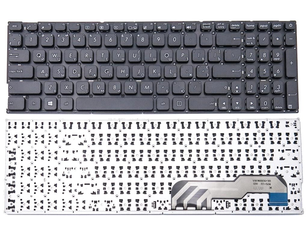 Клавіатура для ASUS X541, X541LA, X541S, X541SA, X541UA, R541, R541U (UA Black без рамки) Оригінал. від компанії Інтернет-магазин aventure - фото 1