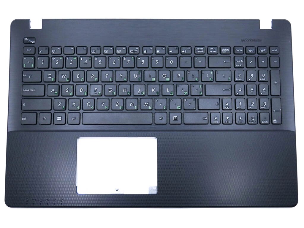 Клавіатура для ASUS X550, X550C, X550CA, X550CC, X550CL, X550J, X550L, X550LA, X550LAV, X550LB (Black з кришкою Black) від компанії Інтернет-магазин aventure - фото 1