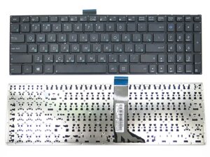 Клавіатура для ASUS X553M, X553MA, X502C, K555LA, K555LP, K555LB, K555LD, K555SJ, X555L, F553M, X554L (black без рамки)