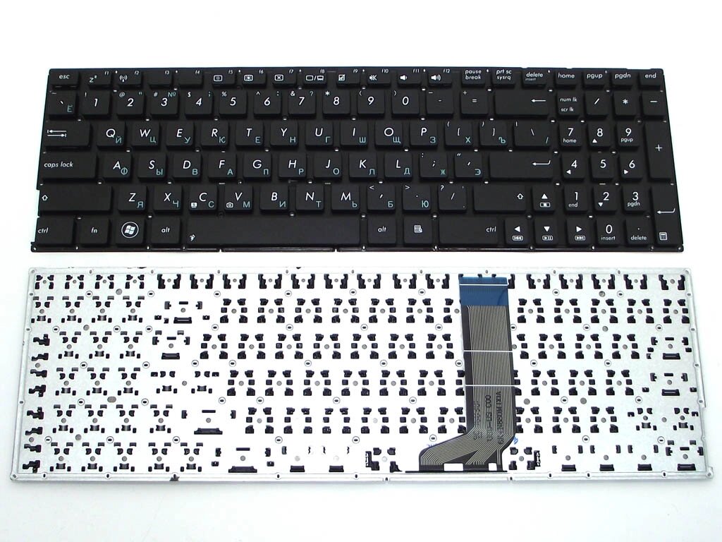 Клавіатура для ASUS X556, X556U, X556UA, X556UB, X556UF, X556UJ, X556UR, X556UV (RU Black без рамки). Оригінал. від компанії Інтернет-магазин aventure - фото 1