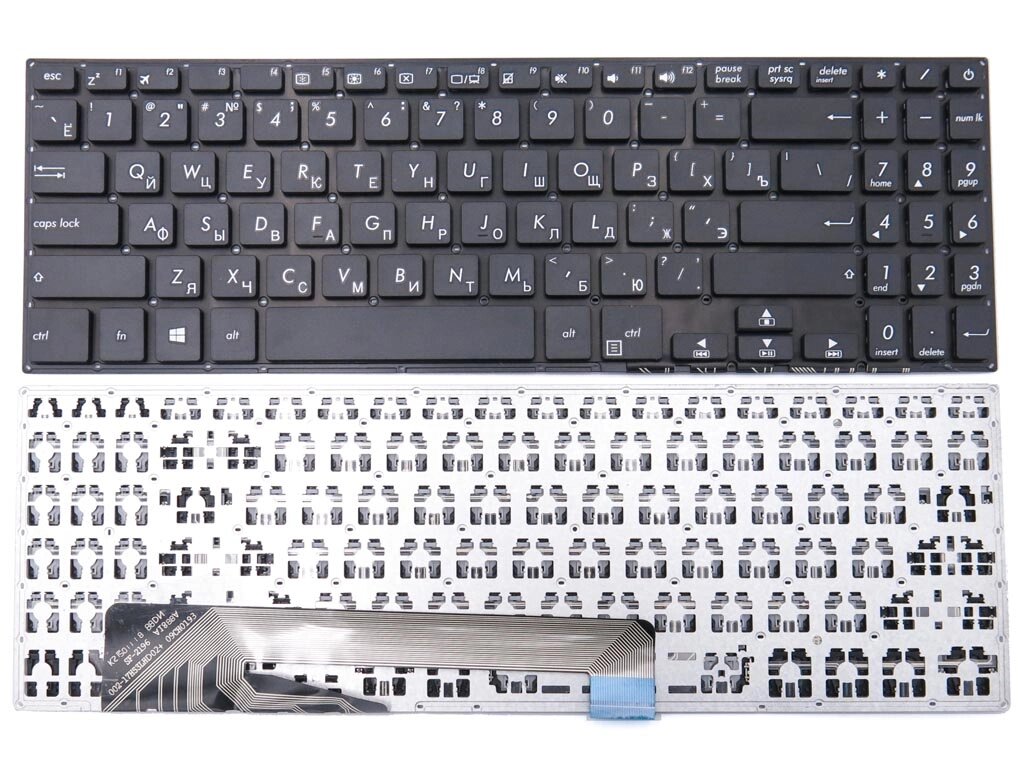 Клавіатура для ASUS X560, X560UD, YX560, YX560U, YX560UD (RU Black). Оригінал від компанії Інтернет-магазин aventure - фото 1