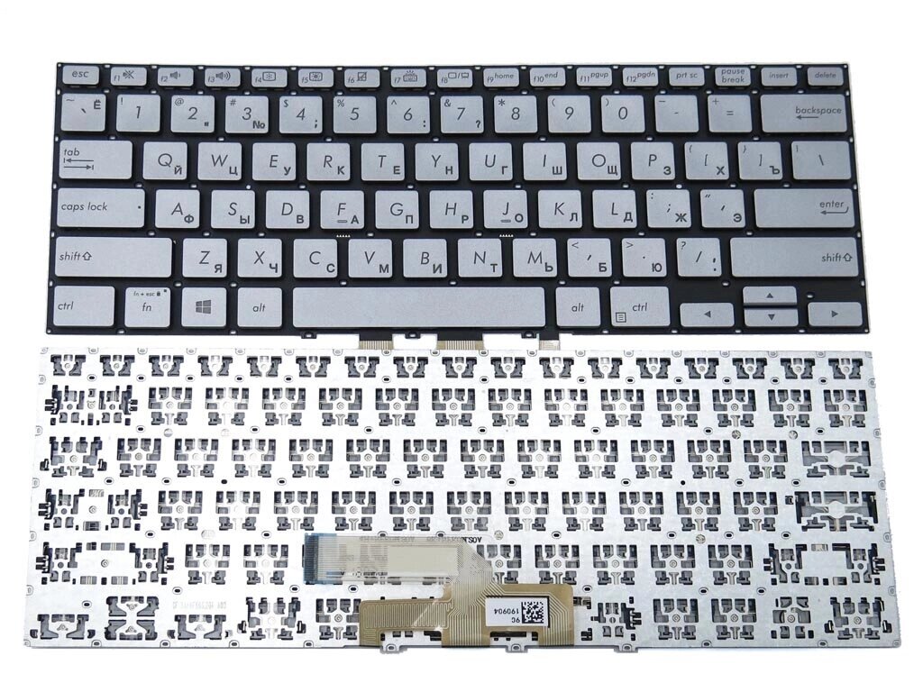 Клавіатура для ASUS ZenBook UX462 UX462DA (RU Silver). Оригінал від компанії Інтернет-магазин aventure - фото 1
