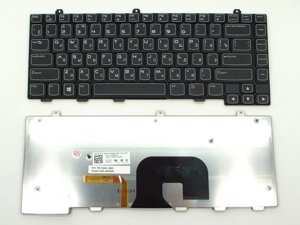 Клавіатура для Dell Alienware M14x R2 (RU Black with Backlit). Оригінал.