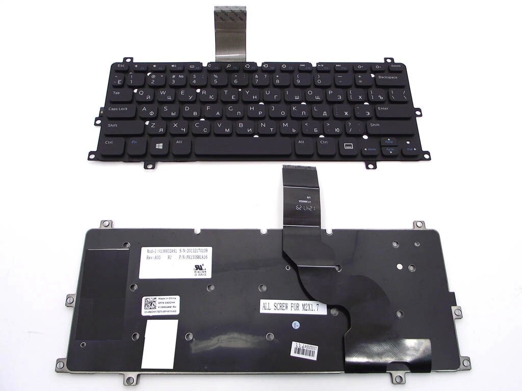 Клавіатура для DELL XPS 10, 10Z, XPS10, Tablet PC (RU Black). (PK130S81A16). Оригінал. від компанії Інтернет-магазин aventure - фото 1