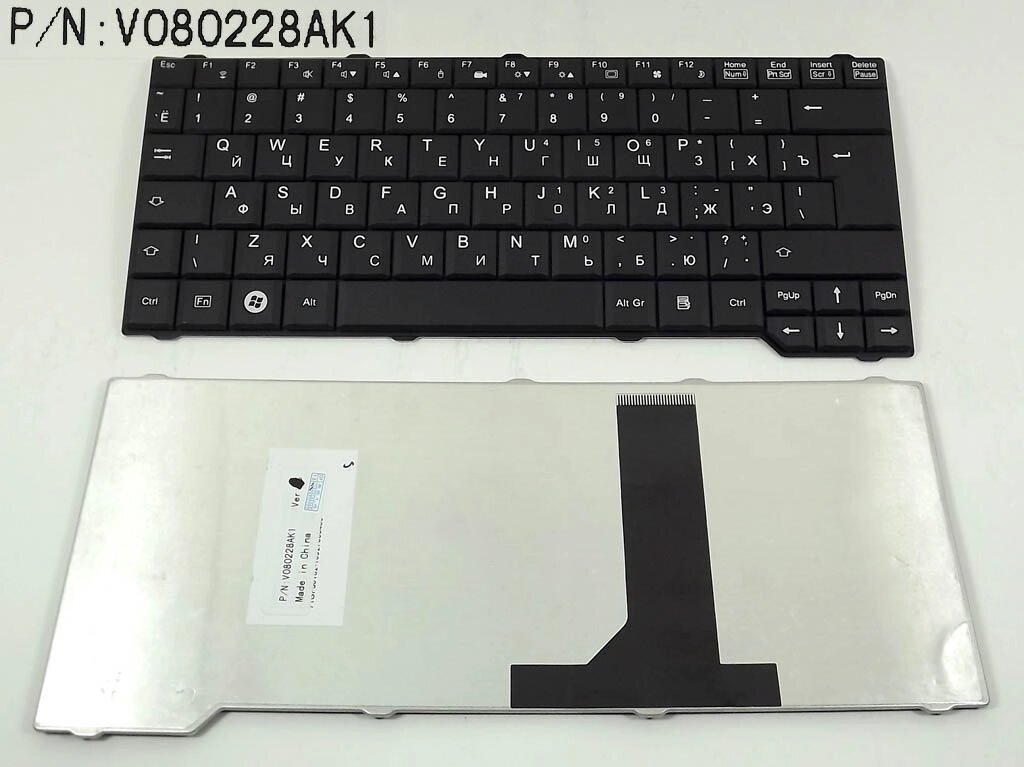 Клавіатура для Fujitsu Amilo PA3515, V6515, PA3553, P5710, Pi3650, Li3710; ES: D9510, V6505, V6545, X9510 (RU Black). від компанії Інтернет-магазин aventure - фото 1
