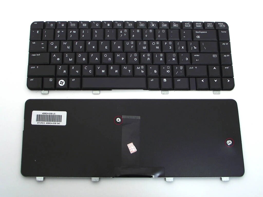 Клавіатура для HP Compaq 6520, 6720, 6520S, 6720S, 540, 550 (RU Black). від компанії Інтернет-магазин aventure - фото 1