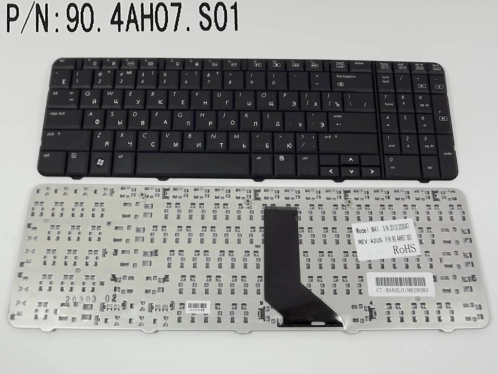 Клавіатура для HP Compaq CQ60, G60 (RU Black). Оригінал. від компанії Інтернет-магазин aventure - фото 1