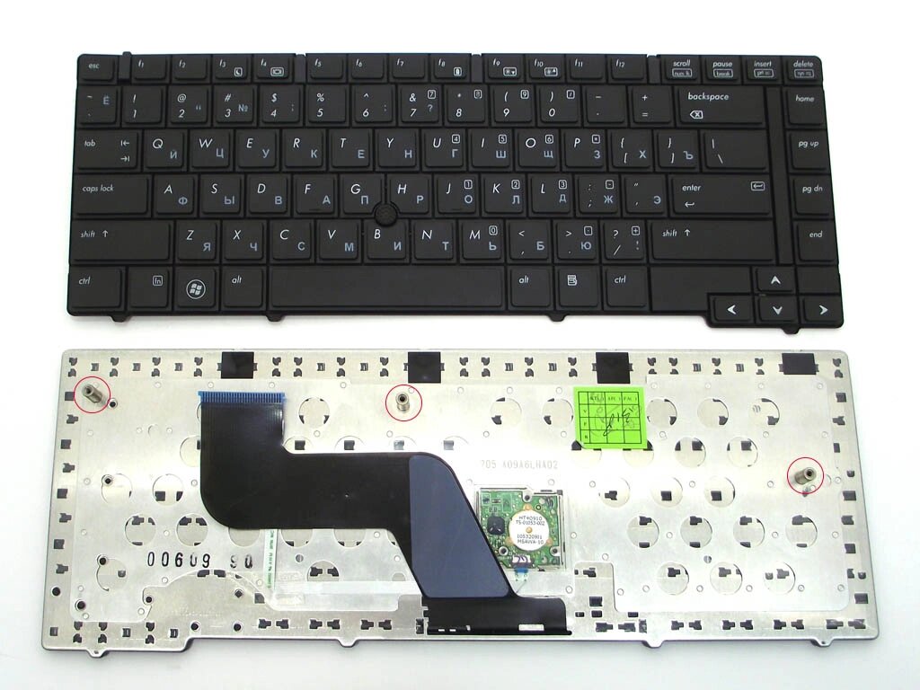 Клавіатура для HP EliteBook 8440p, 8440w, Compaq 8440p, 8440w (RU Black з поінтстиком). від компанії Інтернет-магазин aventure - фото 1