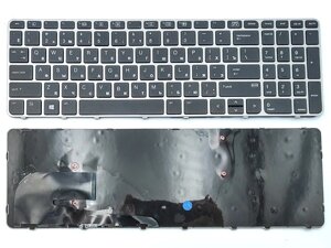 Клавіатура HP EliteBook 850 G3, 850 G4, 755 G3, 755 G4, ZBook 15u (RU Black з Рамкою Silver)