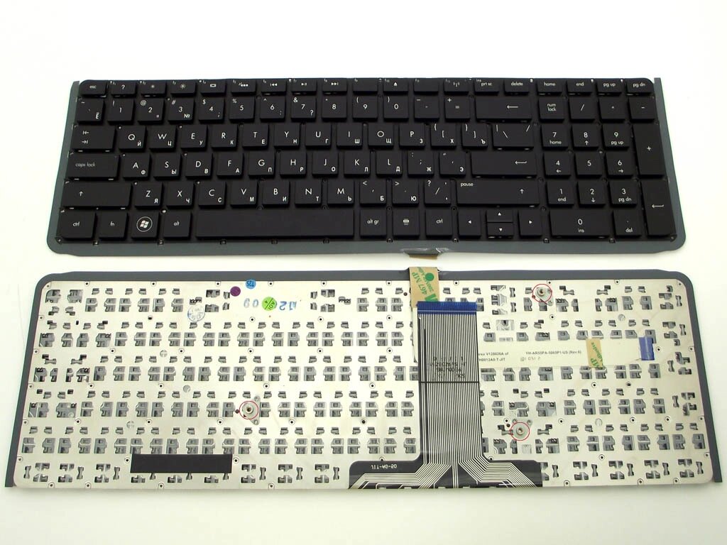 Клавіатура для HP ENVY17 17-3000, 17-3200, 17t-3000, 17t-3200 Series (RU Black з підсвічуванням, без рамки). Оригінал. від компанії Інтернет-магазин aventure - фото 1