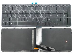Клавиатура для HP Zbook 15 G1, 15 G2, 17 G1, 17 G2 733688-031 (RU Black з підсвічуванням)