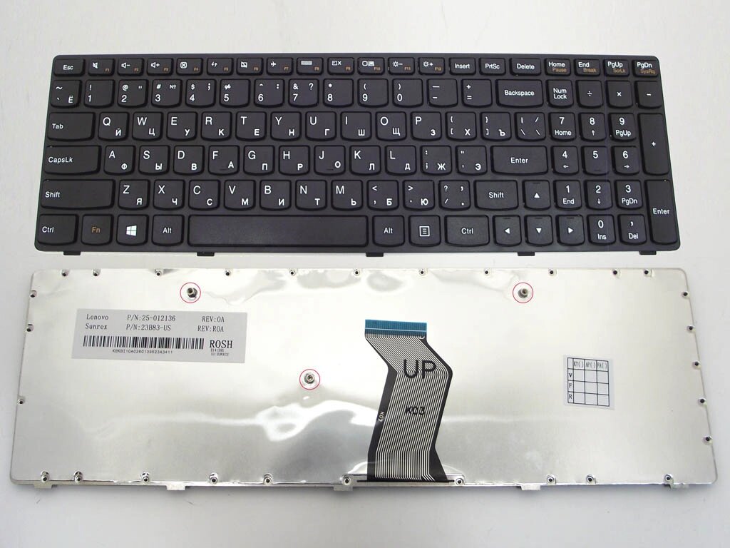 Клавіатура для Lenovo G500/ G505/ G510/ G700/ G710 чорна + російська OEM від компанії Інтернет-магазин aventure - фото 1