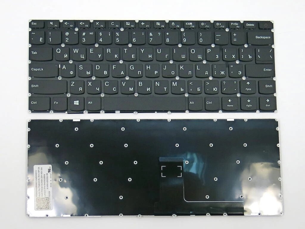 Клавіатура для LENOVO IdeaPad 110-14IBR 110-14AST 310-14 310S-14 (RU Black без рамки). від компанії Інтернет-магазин aventure - фото 1