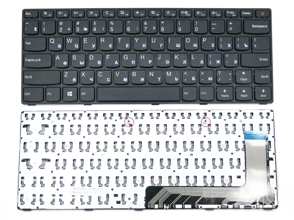 Клавіатура для Lenovo IdeaPad 110-14SK, 310-14ISK (RU Black з рамкою). від компанії Інтернет-магазин aventure - фото 1