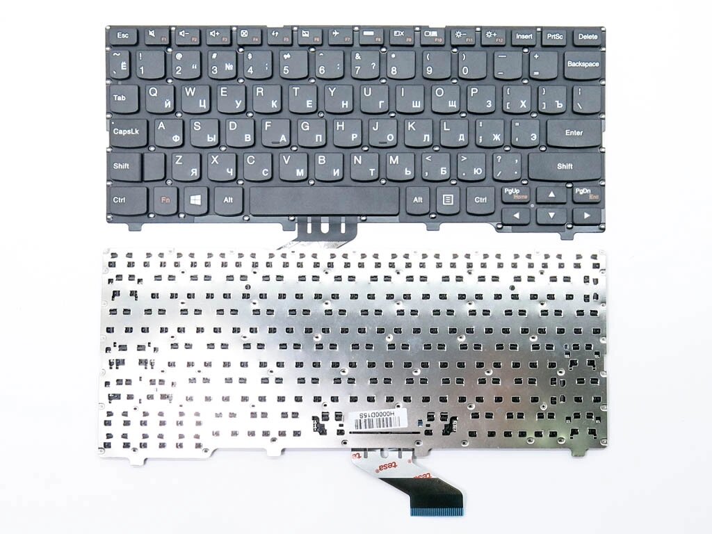 Клавіатура для LENOVO IdeaPad 110S-11IBR (RU Black без рамки). Оригінал. від компанії Інтернет-магазин aventure - фото 1