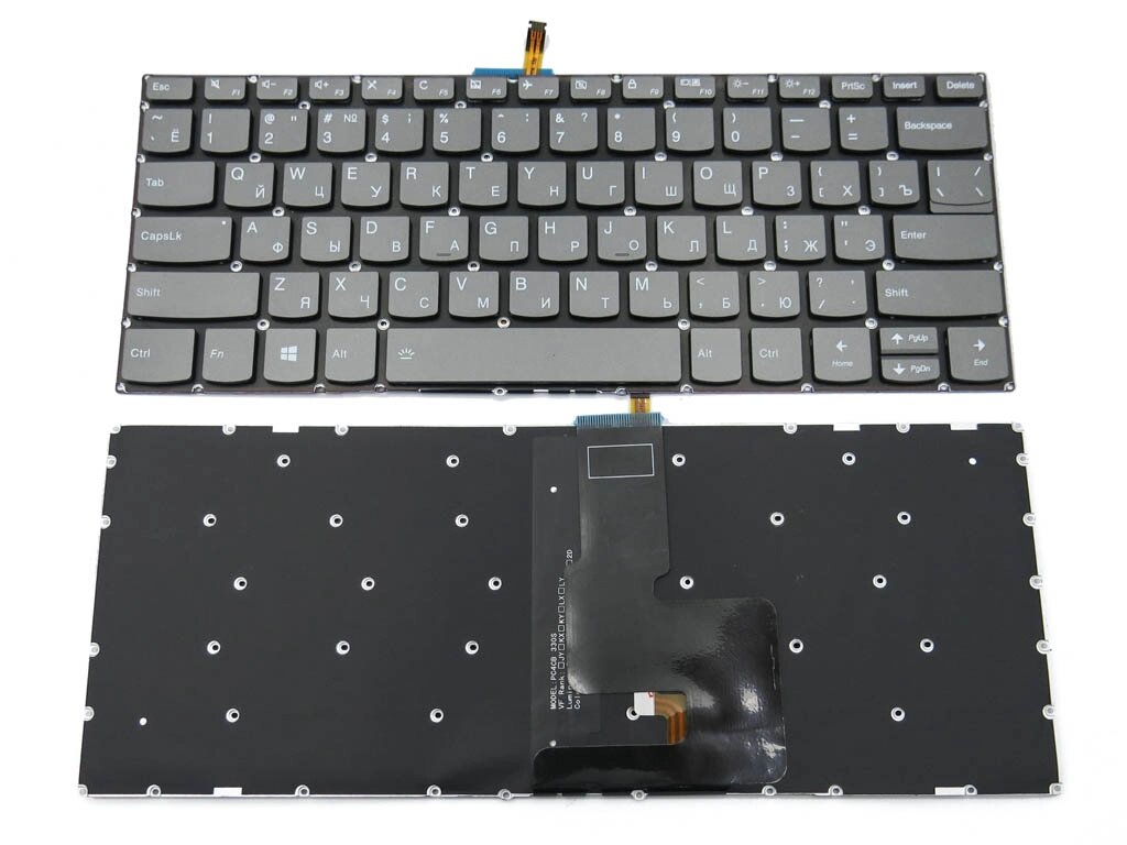 Клавіатура для Lenovo Ideapad 330S-14ARR, 330S-14AST, 330S-14IKB, 330S-14ISK, Yoga 520-14IKB, 720-15ISK, 720-15IKB від компанії Інтернет-магазин aventure - фото 1