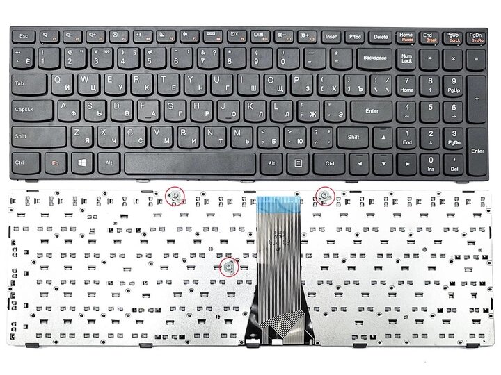 Клавіатура для LENOVO IdeaPad G50, G50-30, G50-45, G50-70, G70-70, G70-80, Z50-70, Z50-75, Z70-80 Flex 2-15 (RU Black) від компанії Інтернет-магазин aventure - фото 1