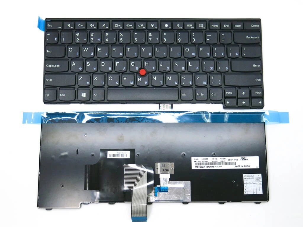 Клавіатура для Lenovo ThinkPad L440, L450, L460, T431S, T440, T440P, T440S, T450, T450S, T460 (RU BLACK). Оригінал. від компанії Інтернет-магазин aventure - фото 1
