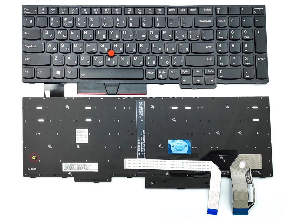 Клавіатура для Lenovo ThinkPad T15 Gen 1/Gen 2, P15S Gen 1/Gen 2 (Ru Black з підсвічуванням) оригінал. від компанії Інтернет-магазин aventure - фото 1