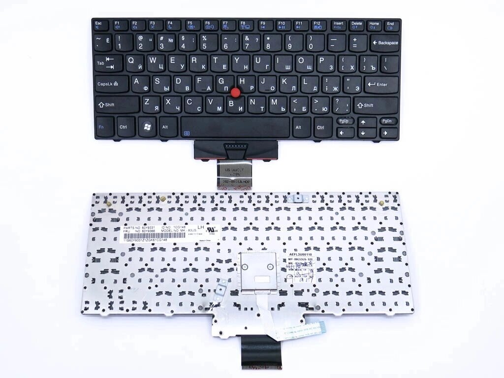 Клавіатура для Lenovo ThinkPad X100, X100E, X120, X120E (RU BLACK з поінт стіком). Оригінал. від компанії Інтернет-магазин aventure - фото 1