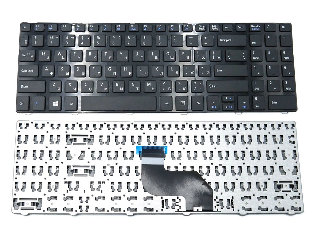 Клавіатура для MSI CR640, CX640, A6400, CX640D, CX640DX, CX640MX Series (RU black з рамкою). від компанії Інтернет-магазин aventure - фото 1