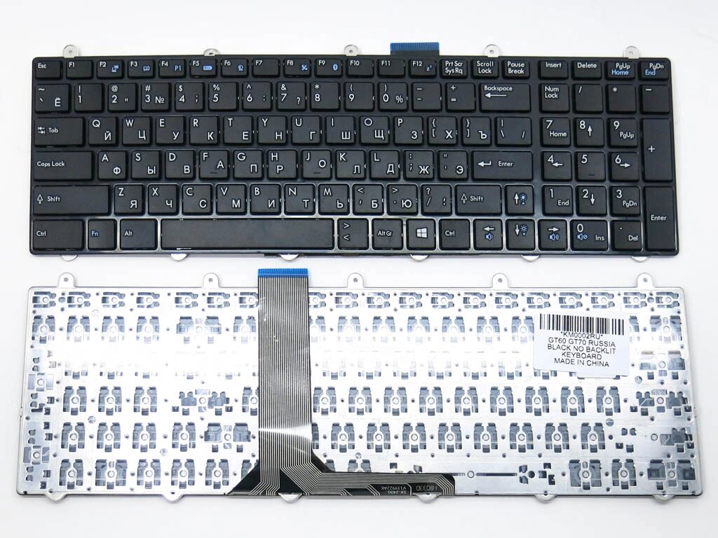 Клавіатура для MSI GE60, GE70, GX60, GX70, GT60, GT70, GT780, GT783, MS-тисяча сімсот шістьдесят дві (RU black). від компанії Інтернет-магазин aventure - фото 1