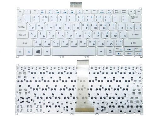 Клавіатура для ноутбука Acer Aspire ES1-111, ES1-111M, ES1-131, ES1-311, ES1-331 (RU White). від компанії Інтернет-магазин aventure - фото 1