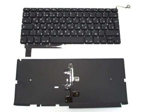 Клавіатура для ноутбука Apple A1286 Macbook Pro (RU BLACK з підсвічуванням клавіш, Вертикальний Enter). Оригінал. від компанії Інтернет-магазин aventure - фото 1