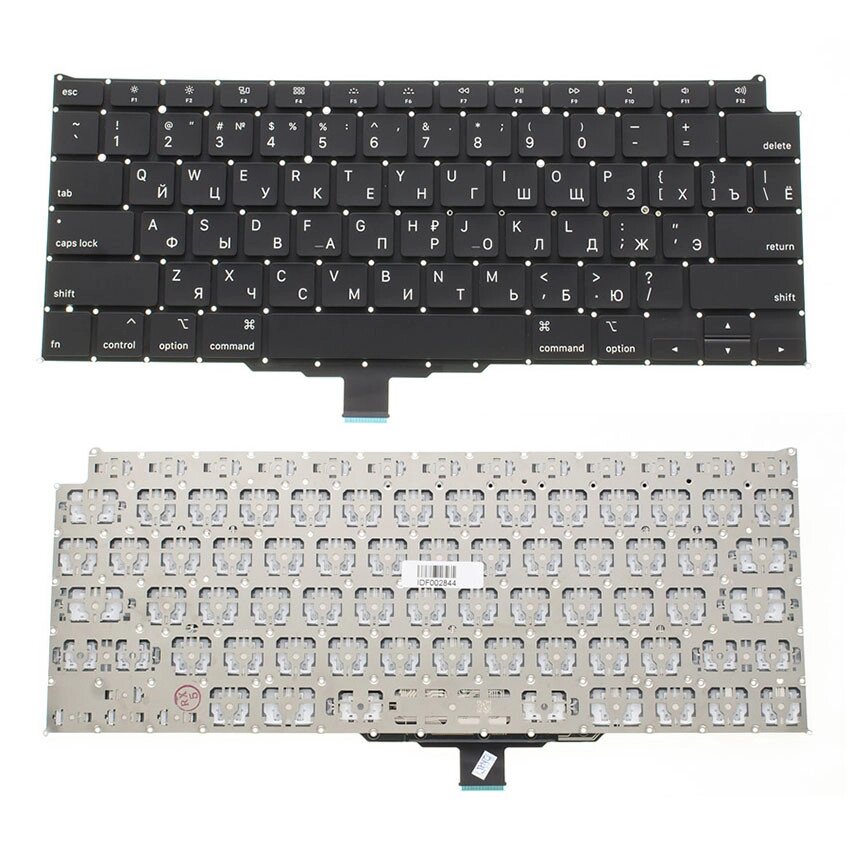 Клавіатура для ноутбука APPLE (MacBook Air: A2179 (2020)) rus, black, SMALL Enter (оригінал) від компанії Інтернет-магазин aventure - фото 1