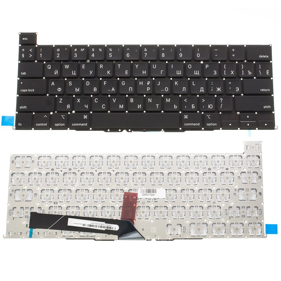 Клавіатура для ноутбука APPLE (MacBook Pro Retina: A2141 (2019)) rus, black, SMALL Enter, підсвічування клавіш від компанії Інтернет-магазин aventure - фото 1
