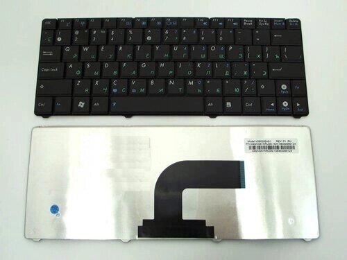 Клавіатура для ноутбука Asus EEE PC 1101HA, N10, N10A, N10C, N10E, N10J, N10JC (RU Black). Оригінальна клавіатура. Р від компанії Інтернет-магазин aventure - фото 1
