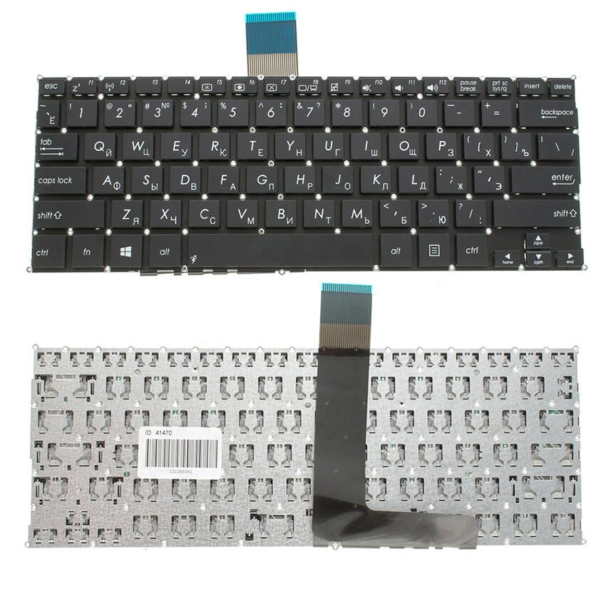 Клавіатура для ноутбука ASUS (F200, R202, X200 series) rus, black, без фрейма від компанії Інтернет-магазин aventure - фото 1