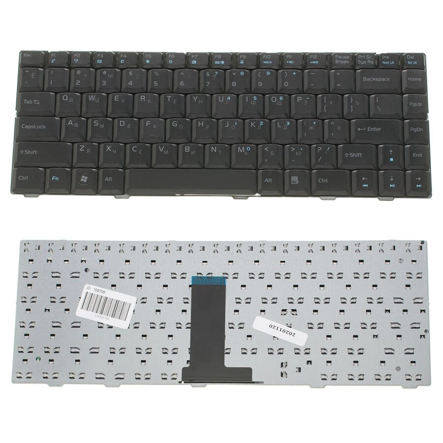 Клавіатура для ноутбука ASUS (F80, F83, X82, X88 Lamborghini VX2, BENQ: R45, R47) rus, black (OEM) від компанії Інтернет-магазин aventure - фото 1