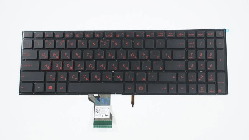 Клавіатура для ноутбука ASUS (G501, N501) rus, black, без фрейма, підсвічування клавіш від компанії Інтернет-магазин aventure - фото 1