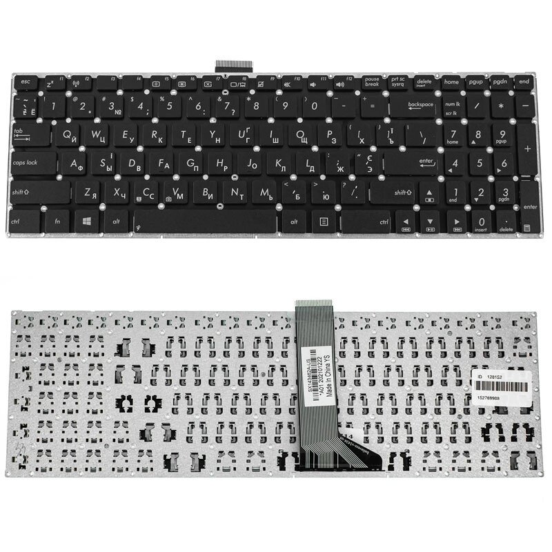 Клавіатура для ноутбука ASUS (X502, X551, X553, X555, S500, TP550) ukr, black, без фрейму, без кріплень від компанії Інтернет-магазин aventure - фото 1