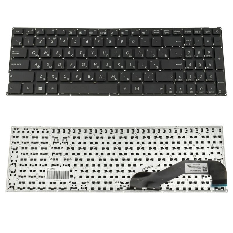 Клавіатура для ноутбука ASUS (X540 series) rus, black, без фрейма (оригінал) від компанії Інтернет-магазин aventure - фото 1