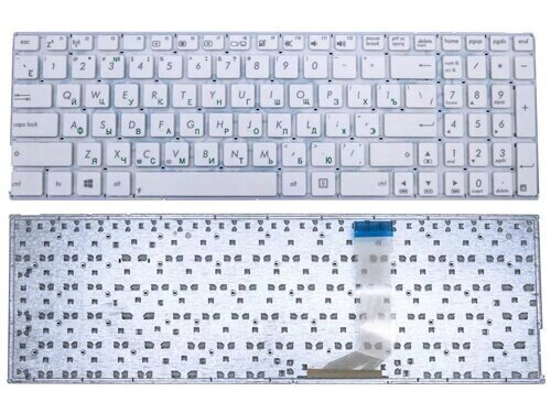 Клавіатура для ноутбука Asus X556, X556U, X556UA, X556UB, X556UF, X556UJ, X556UR, X556UV, A556 A556UA (RU White без рам від компанії Інтернет-магазин aventure - фото 1