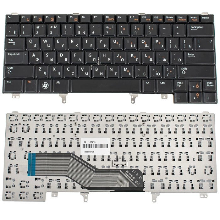 Клавіатура для ноутбука DELL (Latitude: E5420, E6320, E6330, E6430) rus, black, без джойстика (без платки) від компанії Інтернет-магазин aventure - фото 1