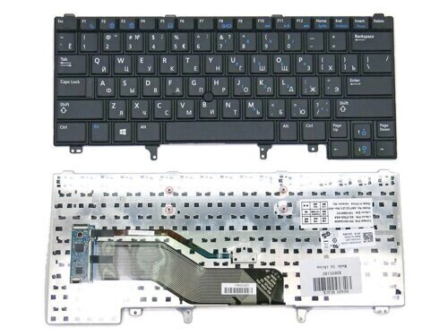 Клавіатура для ноутбука Dell Latitude E6420, E5420, E5430, E6320, E6330 (RU Black з поінтстік). Оригінал. від компанії Інтернет-магазин aventure - фото 1
