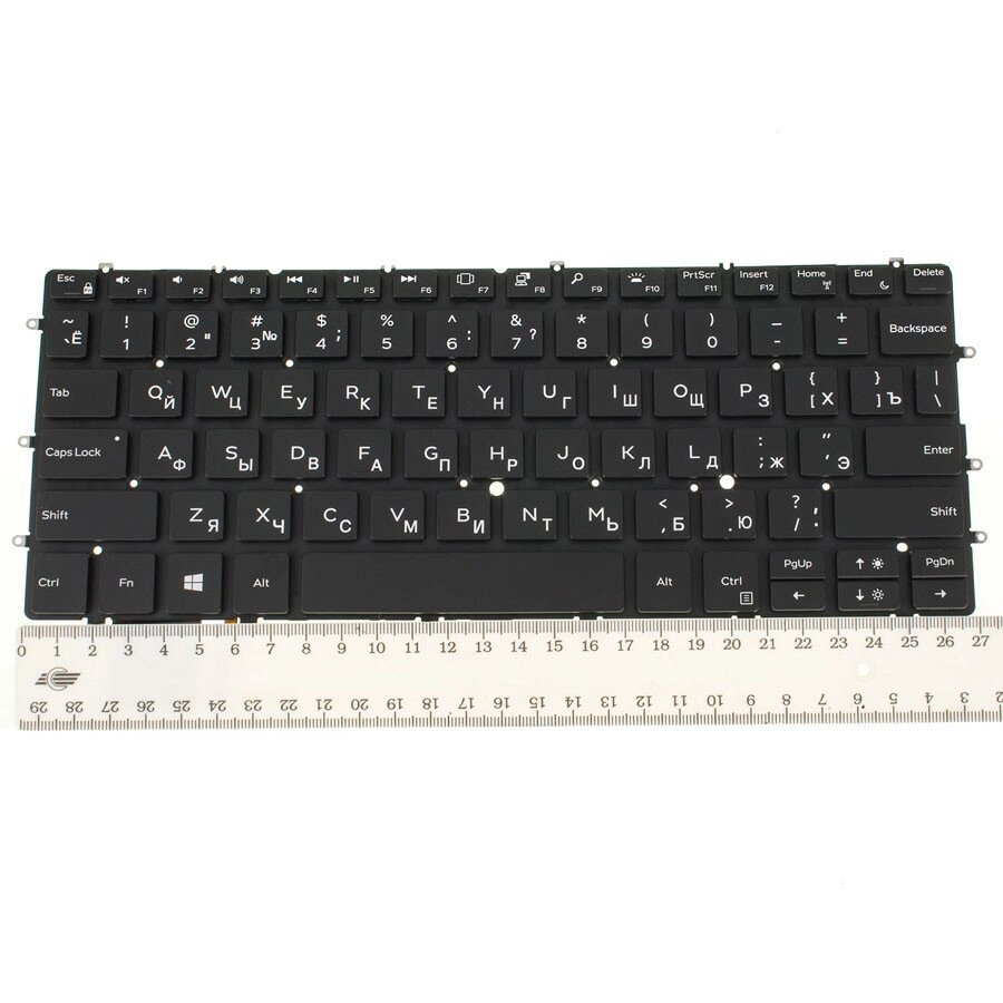Клавіатура для ноутбука DELL (XPS: 9370) rus, black, без фрейма, підсвічування клавіш від компанії Інтернет-магазин aventure - фото 1