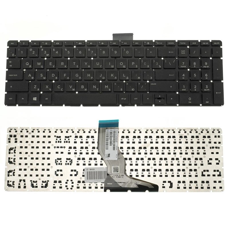 Клавіатура для ноутбука HP (250 G6, 255 G6 series) rus, black, без фрейма (оригінал) від компанії Інтернет-магазин aventure - фото 1