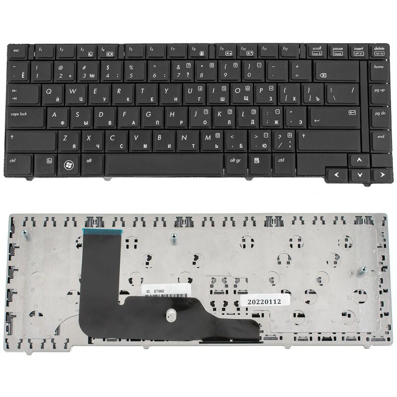 Клавіатура для ноутбука HP (EliteBook: 8440p, 8440w, Compaq: 8440p, 8440w) rus, black, без джойстика від компанії Інтернет-магазин aventure - фото 1