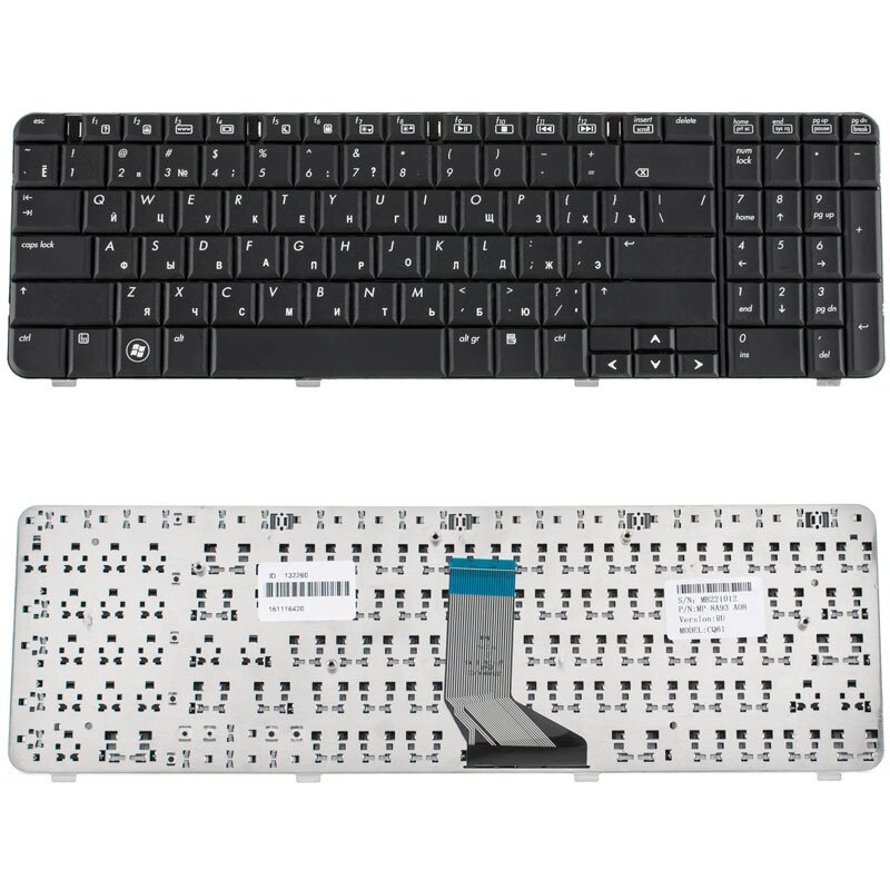 Клавіатура для ноутбука HP (Presario: CQ61, G61) rus, black (OEM) від компанії Інтернет-магазин aventure - фото 1