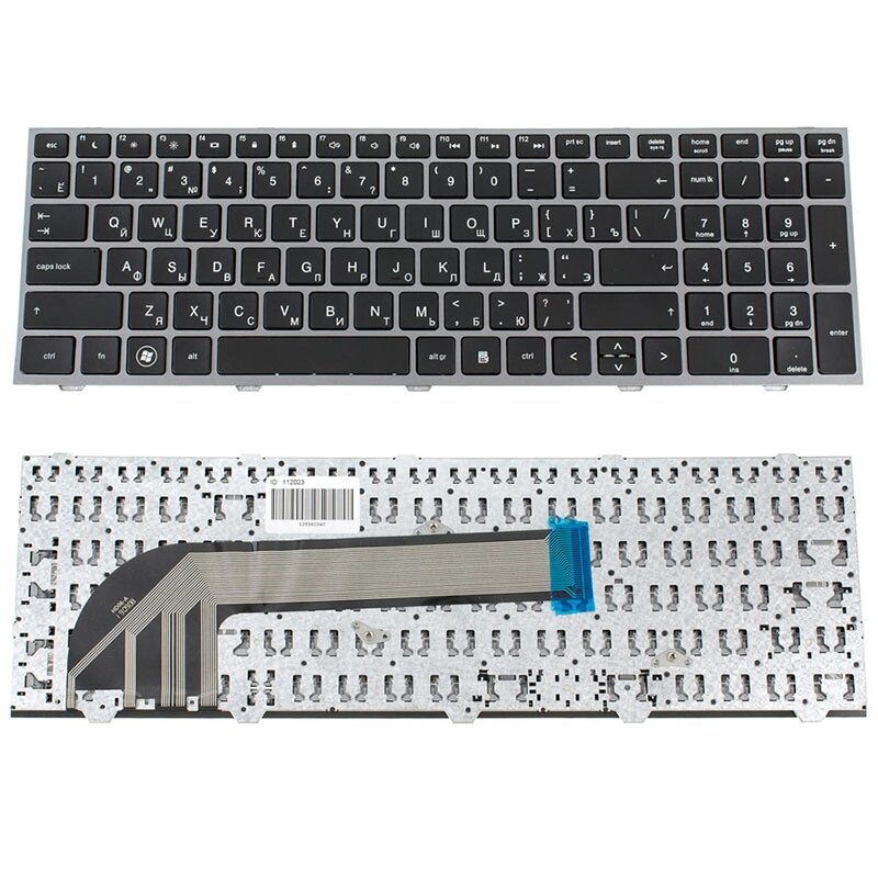 Клавіатура для ноутбука HP (ProBook: 4540s, 4545s) rus, black, silver frame від компанії Інтернет-магазин aventure - фото 1