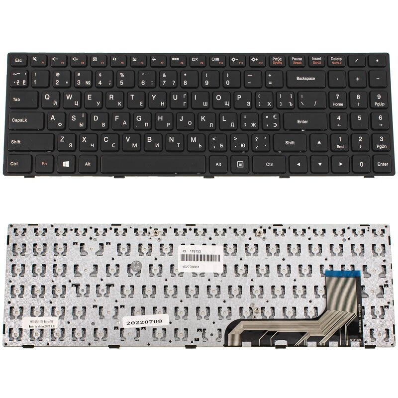 Клавіатура для ноутбука LENOVO (IdeaPad 100-15IBY) ukr, black від компанії Інтернет-магазин aventure - фото 1