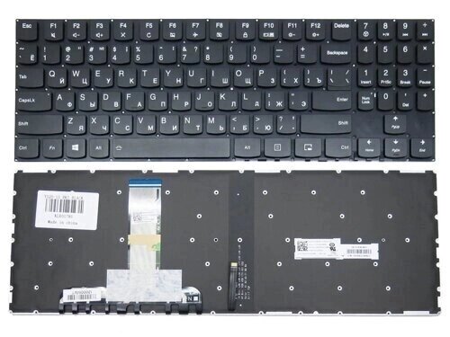 Клавіатура для ноутбука Lenovo Legion Y520, Y520-15IKB, Y720, Y720-15IKB (RU Black без рамки з підсвічуванням). від компанії Інтернет-магазин aventure - фото 1