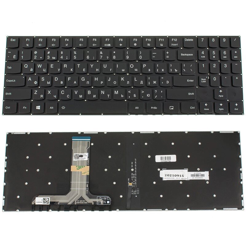 Клавіатура для ноутбука LENOVO (Legion: Y540-15) rus, black, без фрейму, підсвічування клавіш (оригінал) (black bezzel) від компанії Інтернет-магазин aventure - фото 1